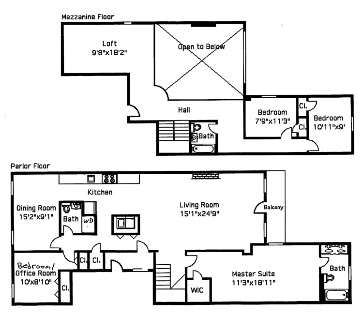 Floorplan for Spacious Heights 4 Bedroom