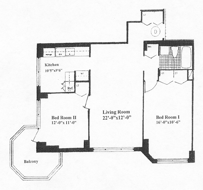 Floorplan for 301 East 87th Street
