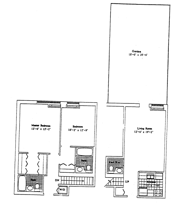 Floorplan for Prime Slope Garden Duplex