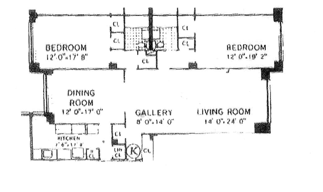 Floorplan for 25 Sutton Place South