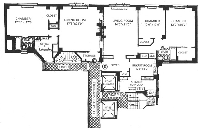 Floorplan for 345 East 57th Street