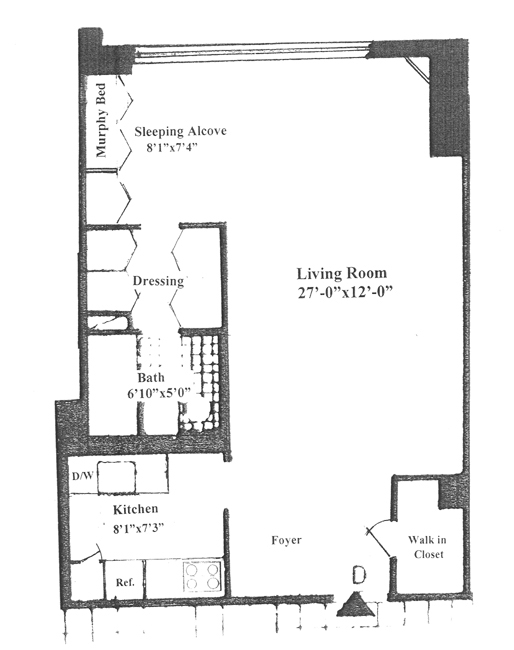 Floorplan for 205 Third Avenue