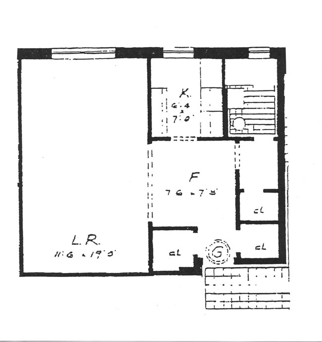 Floorplan for 305 West 18th Street