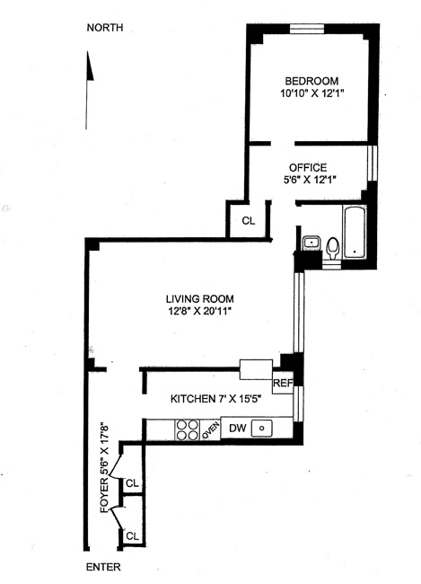 Floorplan for 35 West 92nd Street