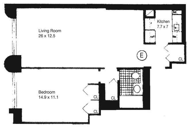 Floorplan for 44 West 62nd Street