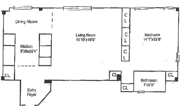 Floorplan for 330 West 72nd Street