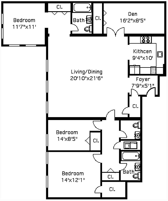 Floorplan for 279 Sterling Place
