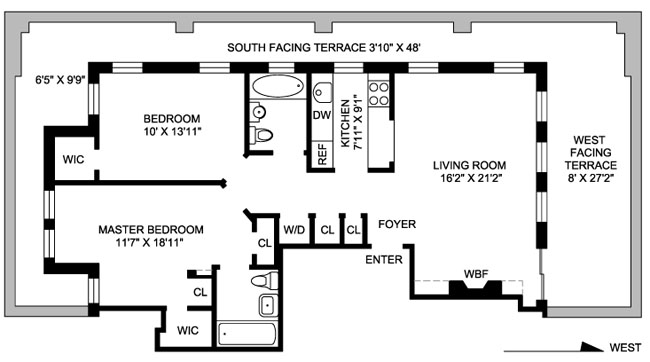 Floorplan for 317 West 87th Street