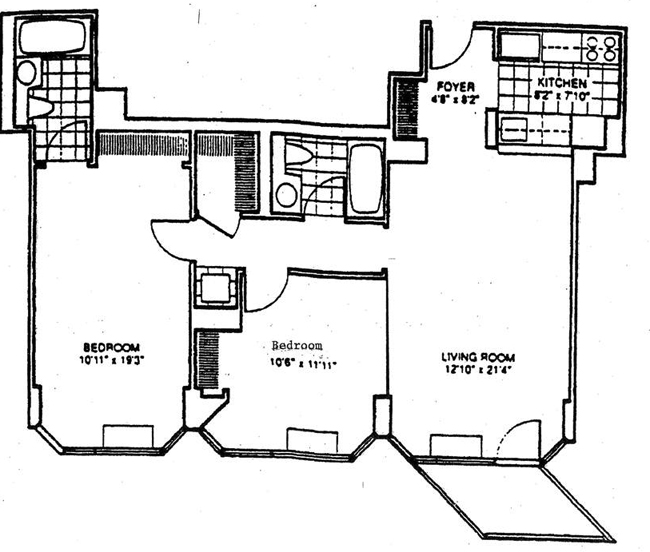 Floorplan for 200 East 32nd Street
