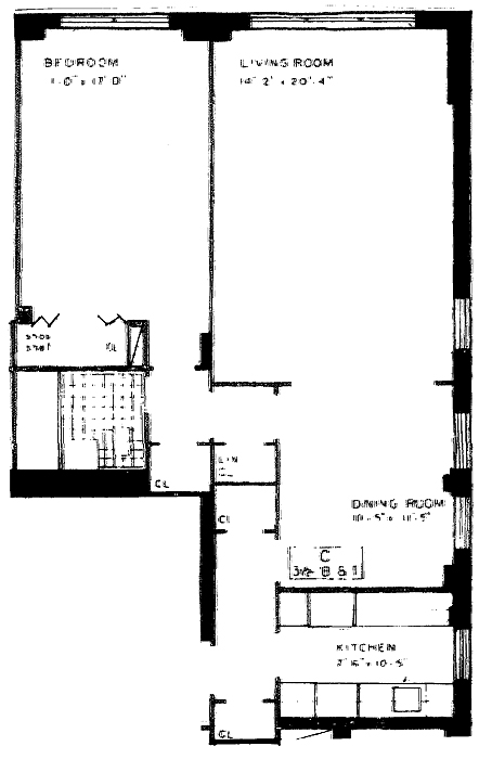 Floorplan for 1199 Park Avenue
