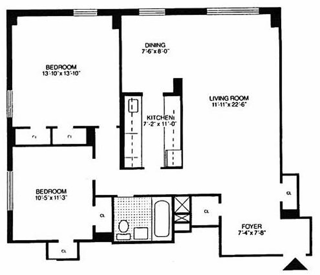 Floorplan for 175 Willoughby Street