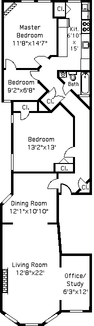 Floorplan for 103 Berkeley Place