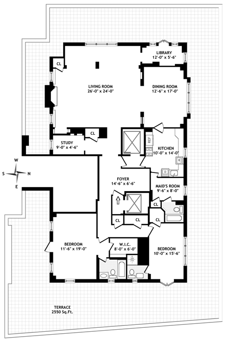 Floorplan for 136 Waverly Place
