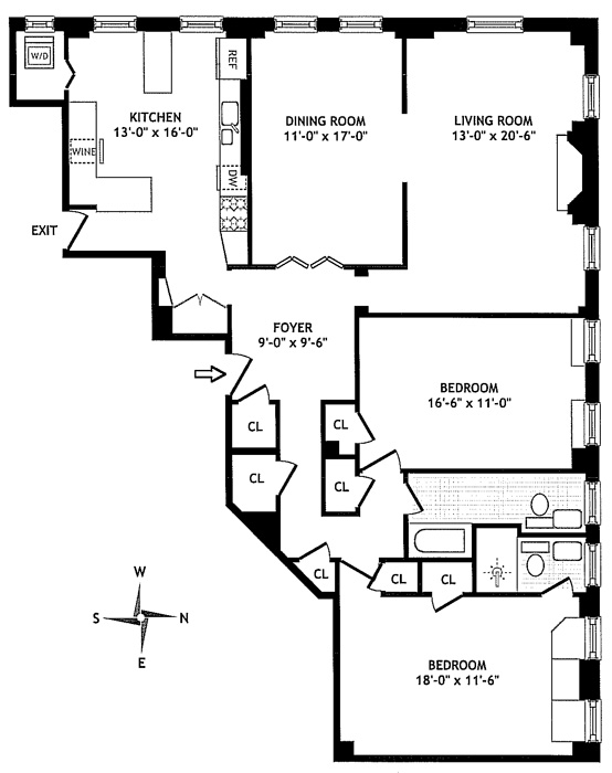 Floorplan for 1235 Park Avenue