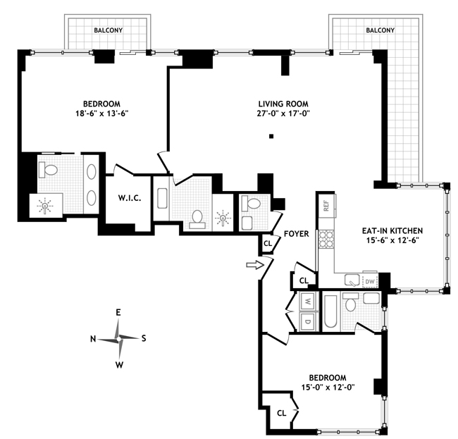 Floorplan for 1438 Third Avenue