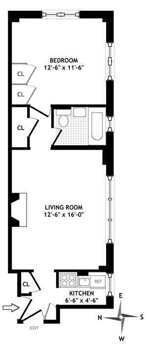 Floorplan for 45 Fifth Avenue