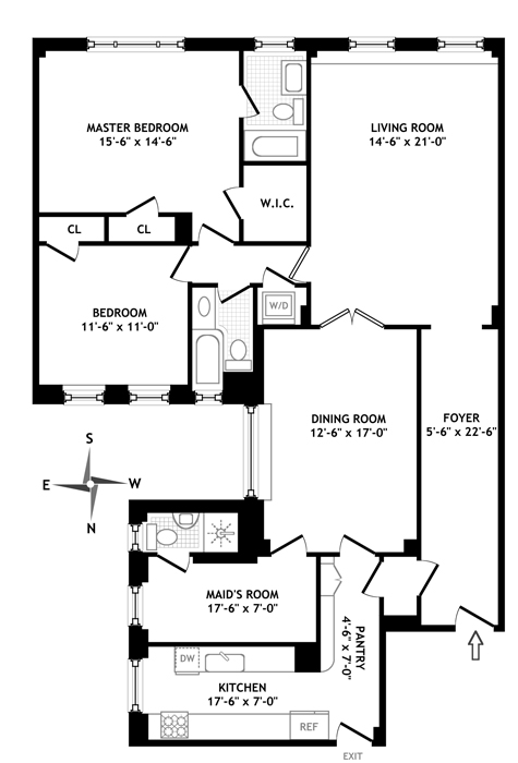 Floorplan for 103 East 84th Street