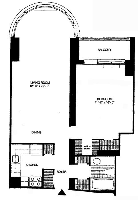 Floorplan for 330 East 38th Street, 10G