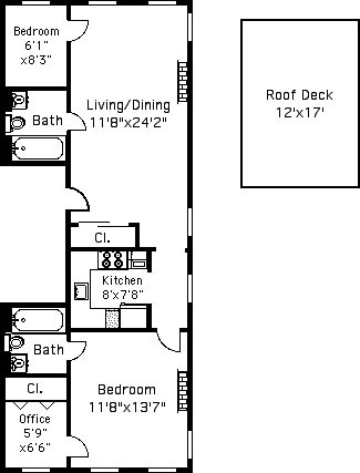 Floorplan for 133 Bergen Street