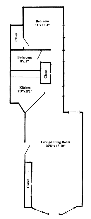 Floorplan for 164 Sterling Place