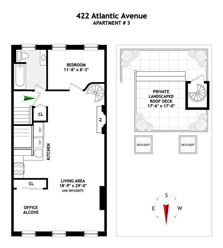 Floorplan for 422 Atlantic Avenue