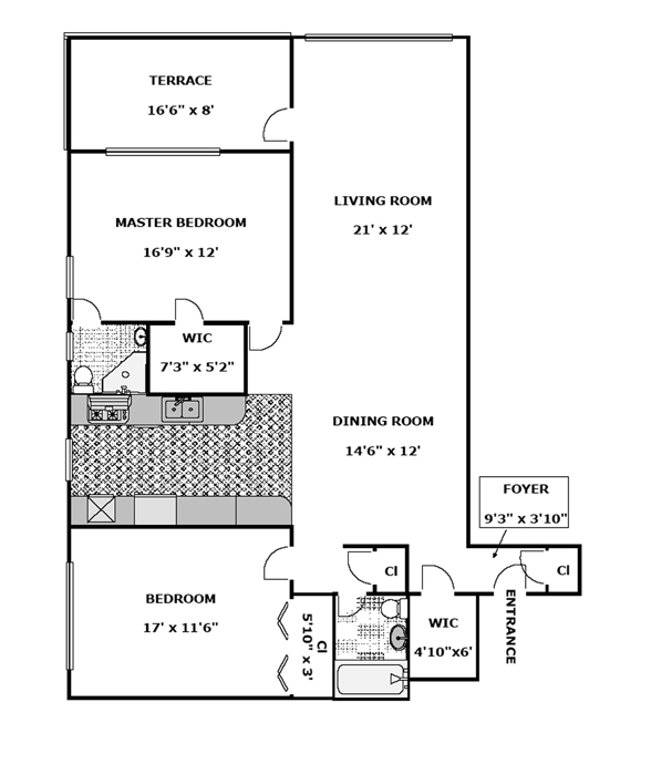 Floorplan for 303 Beverly Road