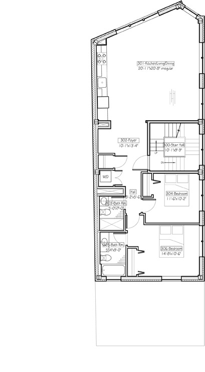 Floorplan for 587 Washington Avenue
