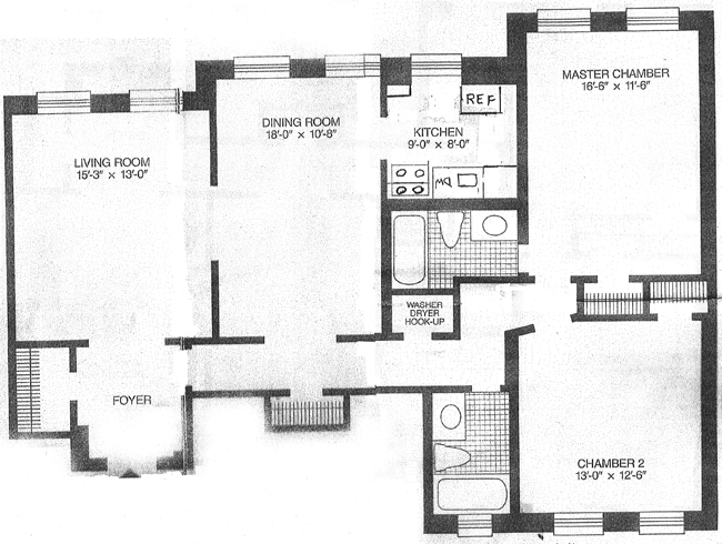Floorplan for 295 Saint Johns Place