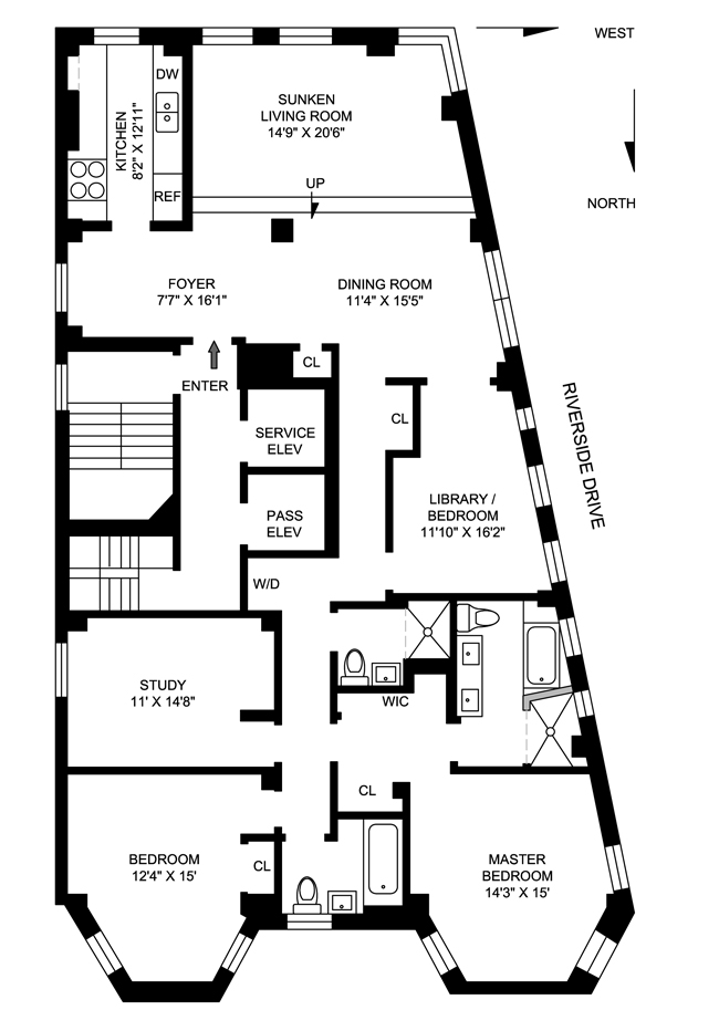 Floorplan for 22 Riverside Drive