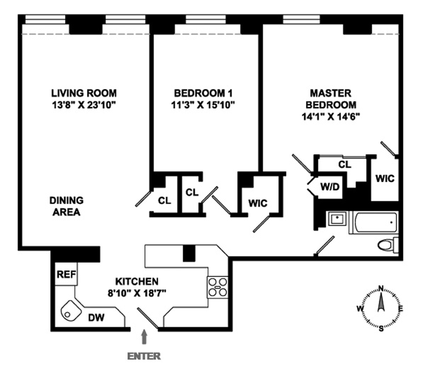 Floorplan for 395 Riverside Drive