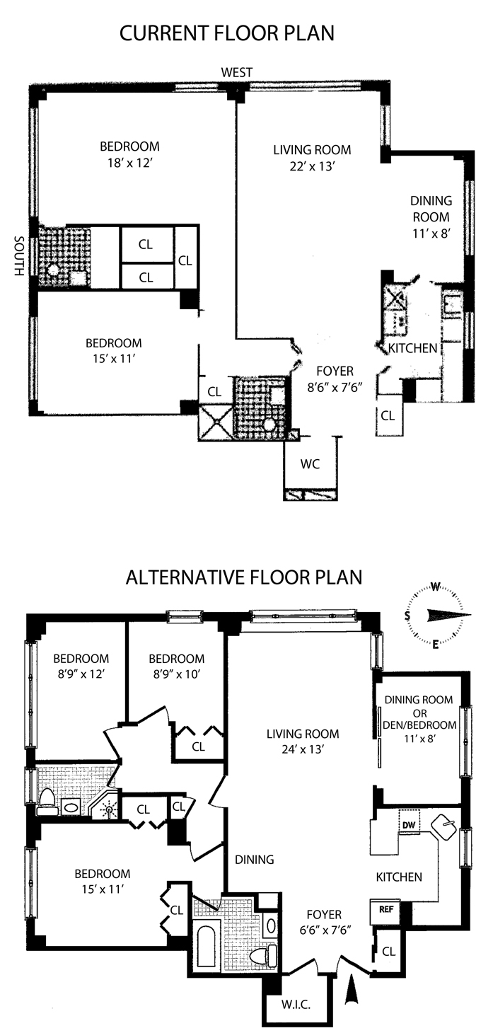 Floorplan for 167 East 67th Street, 10A