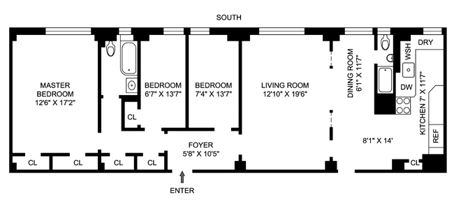 Floorplan for 370 Riverside Drive