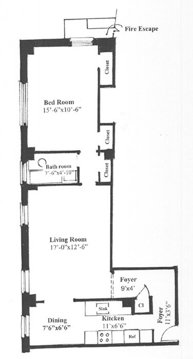 Floorplan for 136 East 36th Street