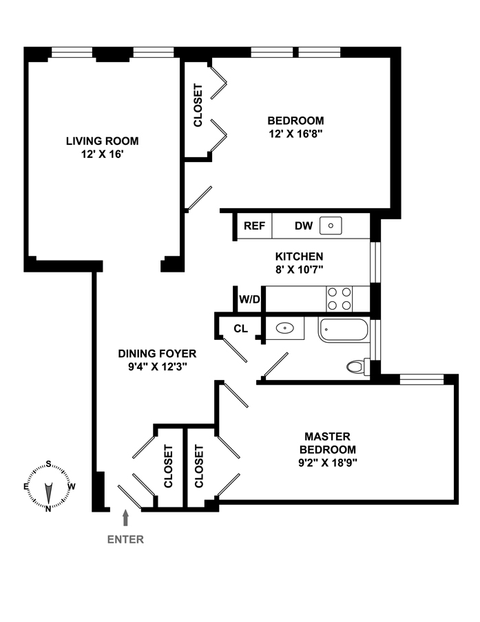 Floorplan for 255 Eastern Parkway