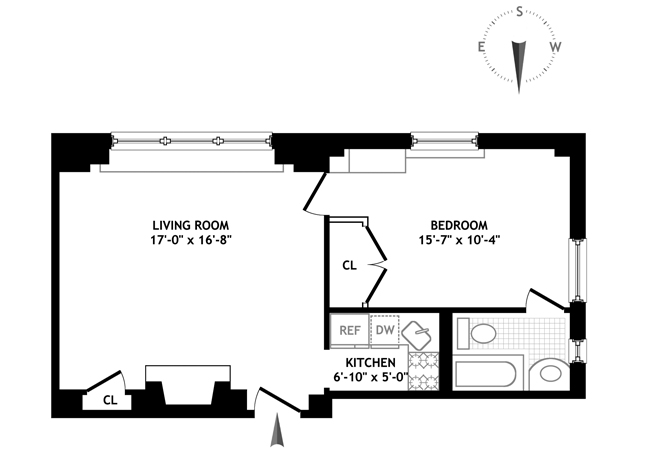 Floorplan for 41 Central Park West