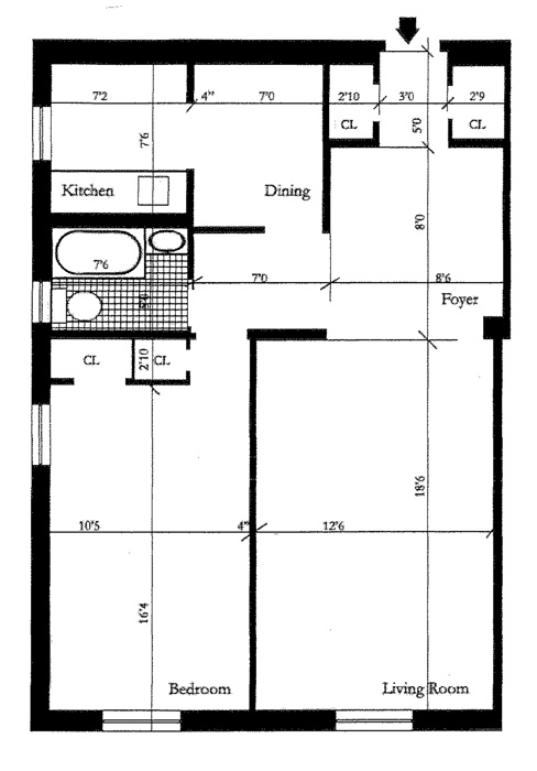 Floorplan for 445 West 240th Street