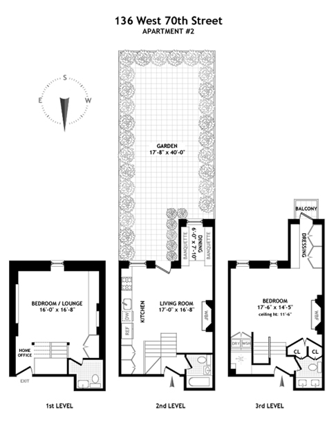 Floorplan for 136 West 70th Street