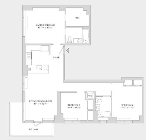 Floorplan for 321 West 110th Street