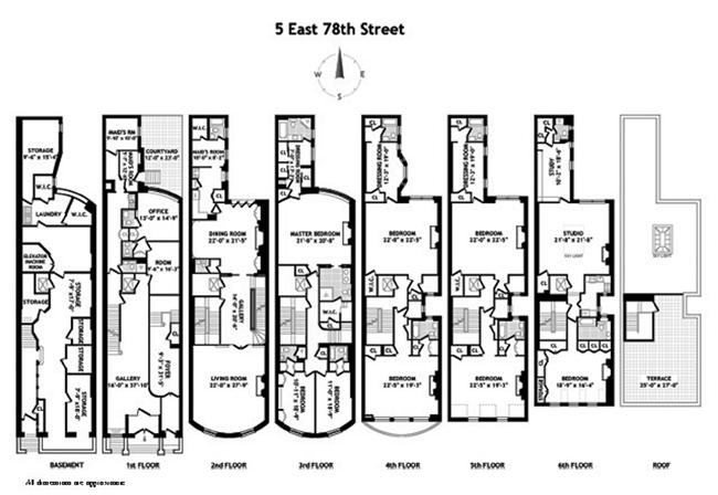 Floorplan for East 78th Street