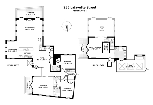 Floorplan for 285 Lafayette Street