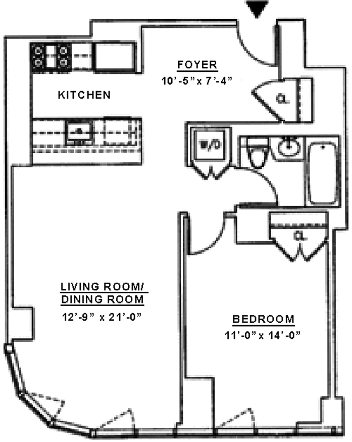 Floorplan for 555 West 59th Street