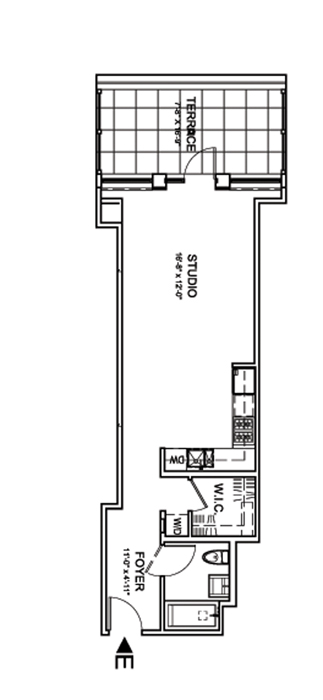 Floorplan for 140 West 22nd Street, 2E