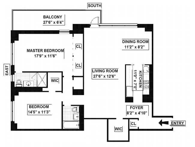 Floorplan for 150 West End Avenue