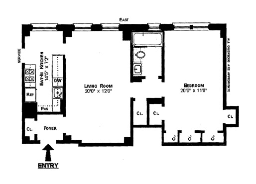 Floorplan for 875 West End Avenue