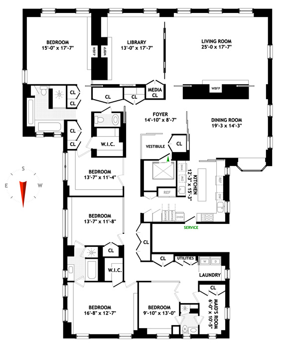 Floorplan for 21 East 79th Street