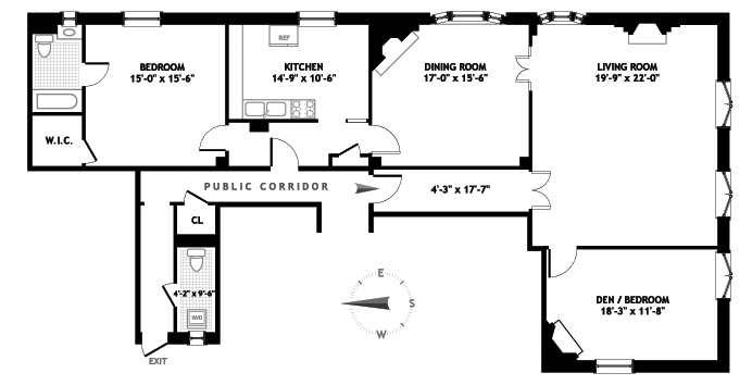 Floorplan for 171 West 71st Street