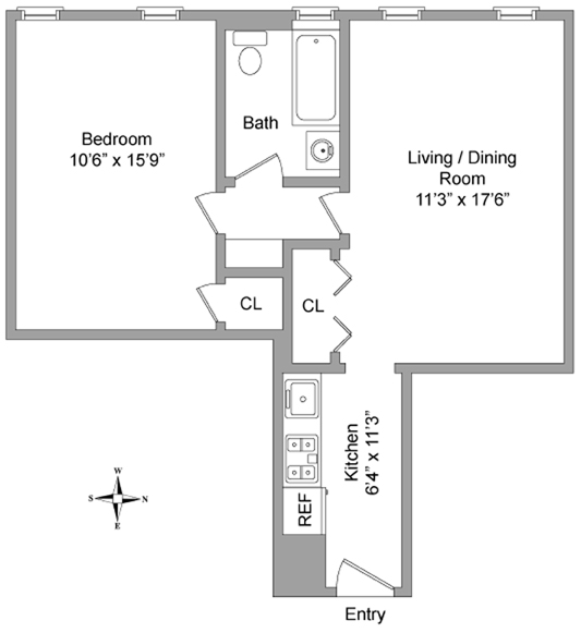 Floorplan for 277 Washington Avenue