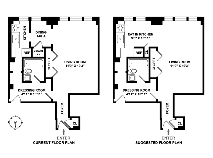 Floorplan for 35 West 90th Street