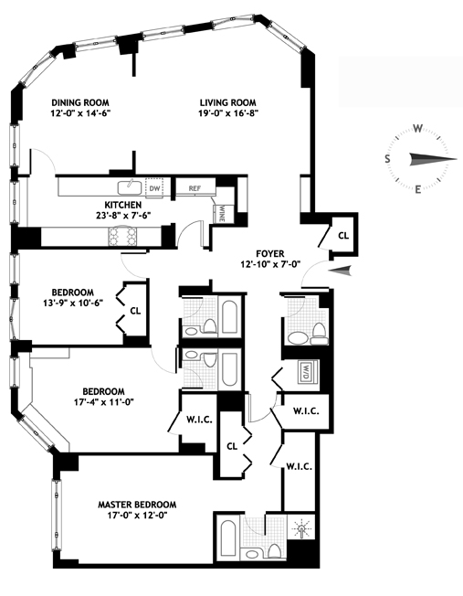 Floorplan for 222 Riverside Drive