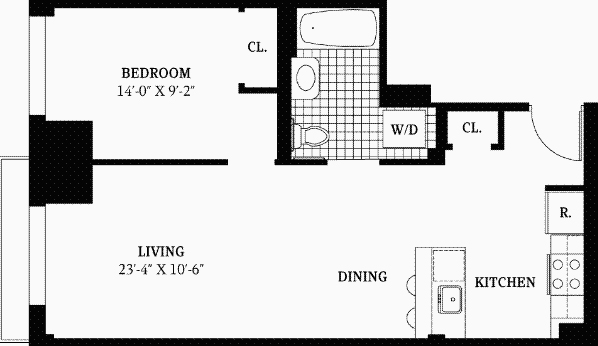 Floorplan for 302 2nd Street